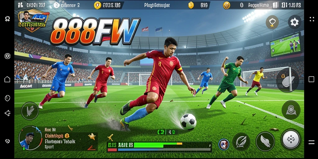 Tampilan menarik dari gameplay <strong>888FW</strong> yang menggambarkan aksi olahraga.