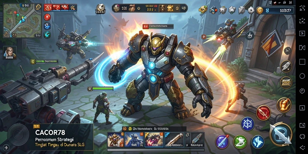 Tampilan gameplay menakjubkan dari CACOR78 yang penuh strategi.