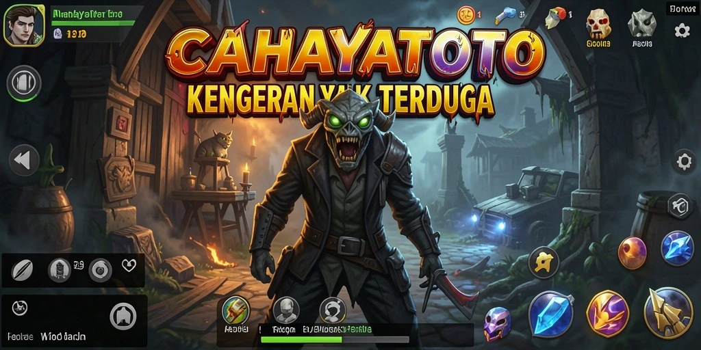 Screenshot menampilkan gameplay menegangkan CAHAYATOTO di lokasi angker.