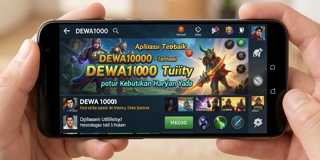 Screenshot DEWA1000 menampilkan antarmuka yang intuitif dan fitur-fitur utilitas.
