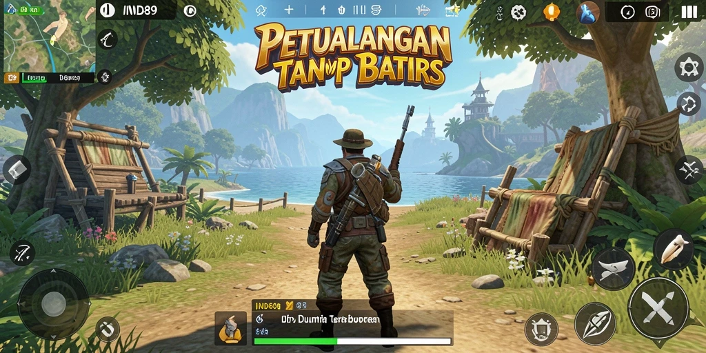 Tampilan menarik gameplay IND89 dengan elemen eksplorasi Open World.