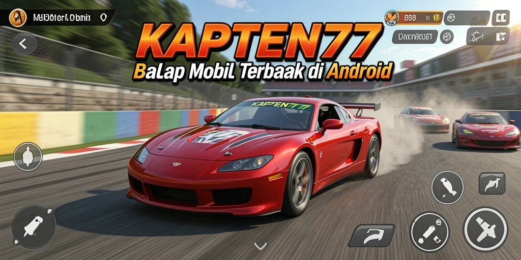 Gameplay mendebarkan KAPTEN77 dengan mobil balap tercepat.