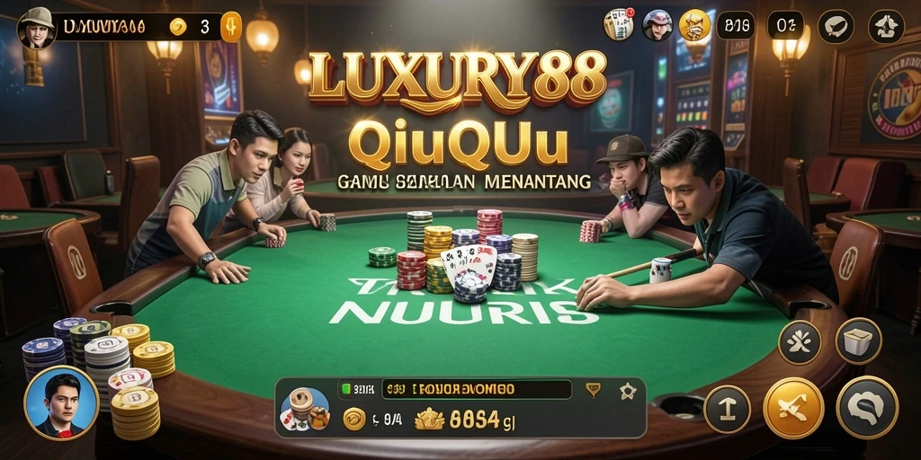 Tampilan gameplay menarik dari LUXURY88 QiuQiu.