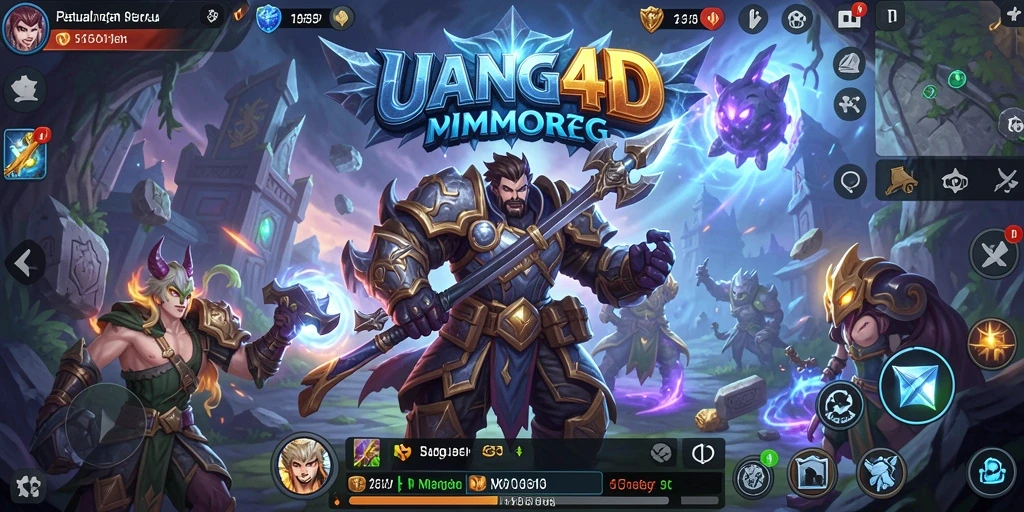 Tampilan menarik dari gameplay <strong>UANG4D</strong> yang menampilkan aksi seru petualangan MMORPG.